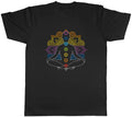 Chakra Symbols Mandala Colour Yoga Spiritual Mens Unisex Tee Gift Unisex