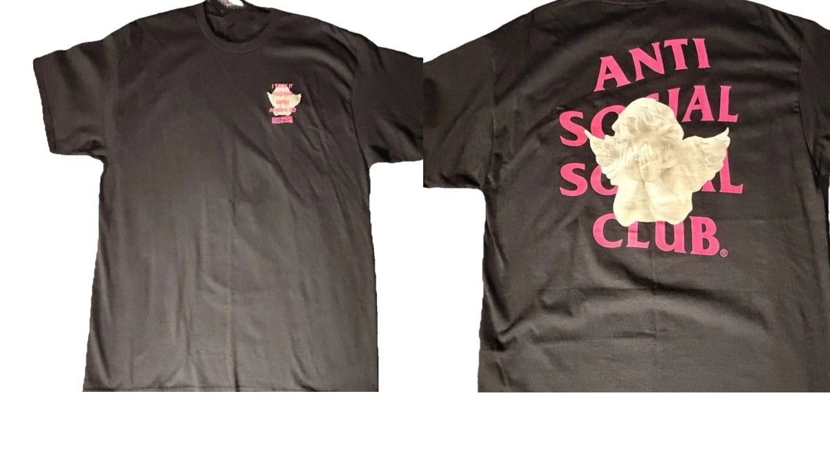 Anti Social Social Club Graphic Black Men's  T-Shirt Short Sleeve Logo