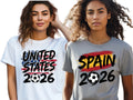 2026 World Cup USA , Soccer Cup USA Tee, United States Canada Mexico Unisex