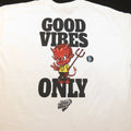 NEW EVERYDAY VANDALS GOOD VIBES ONLY DEVIL TEE T SHIRT Mens XL streetwear Unisex