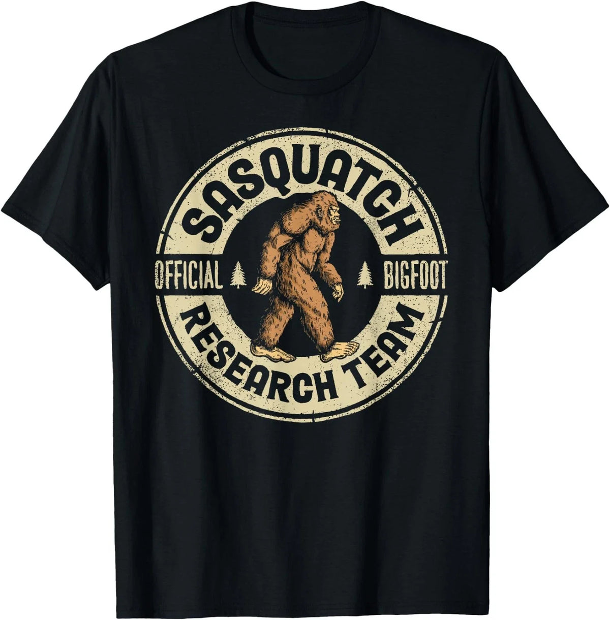 Bigfoot Research Team Retro Vintage Sasquatch Men Small Unisex