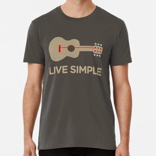 Live Simple One String Guitar Size S to 5XL Made in the USA Unisex