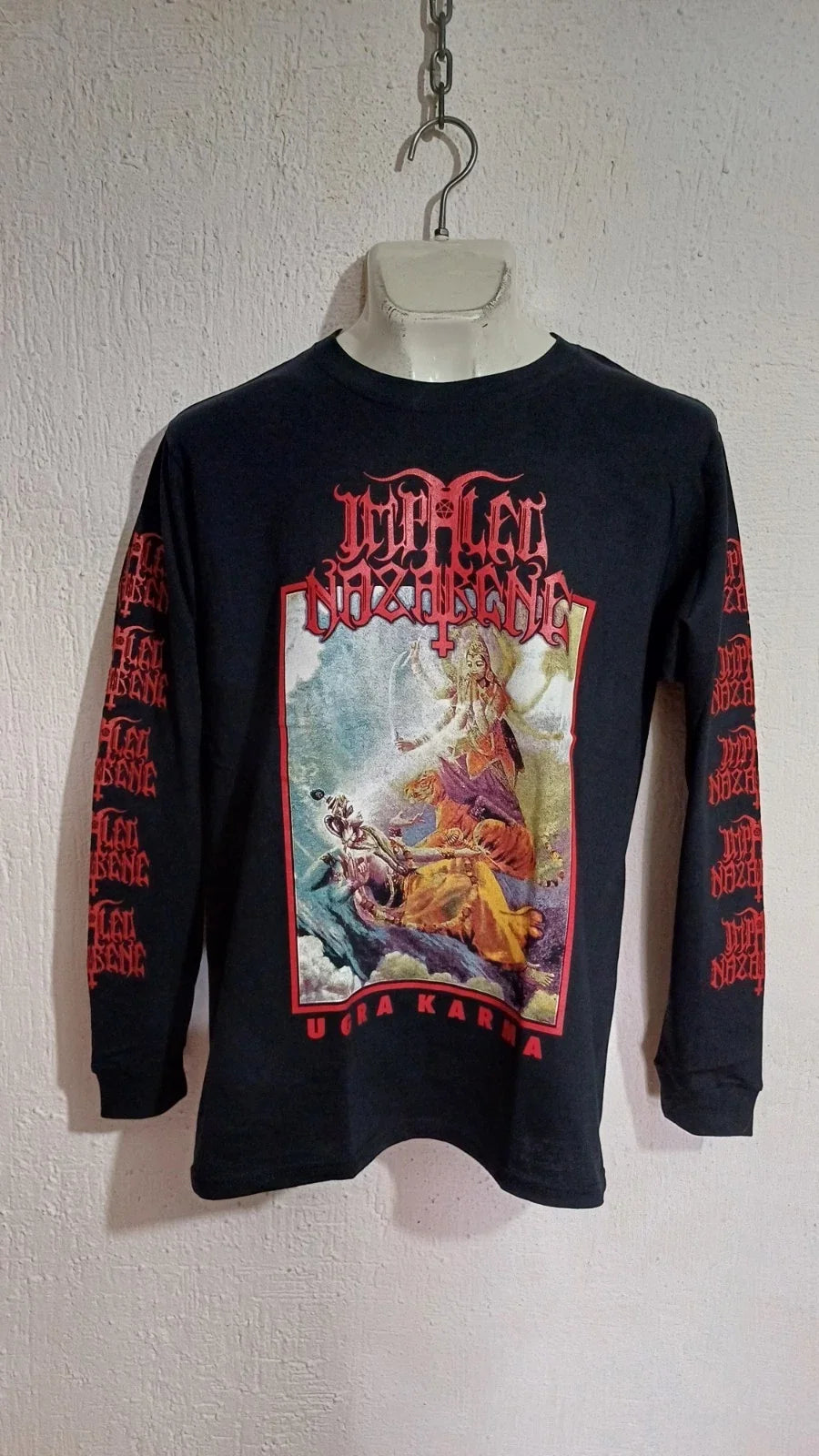 Impaled Nazarene ugra karma long sleeve shirt black metal nifelheim beherit Unisex