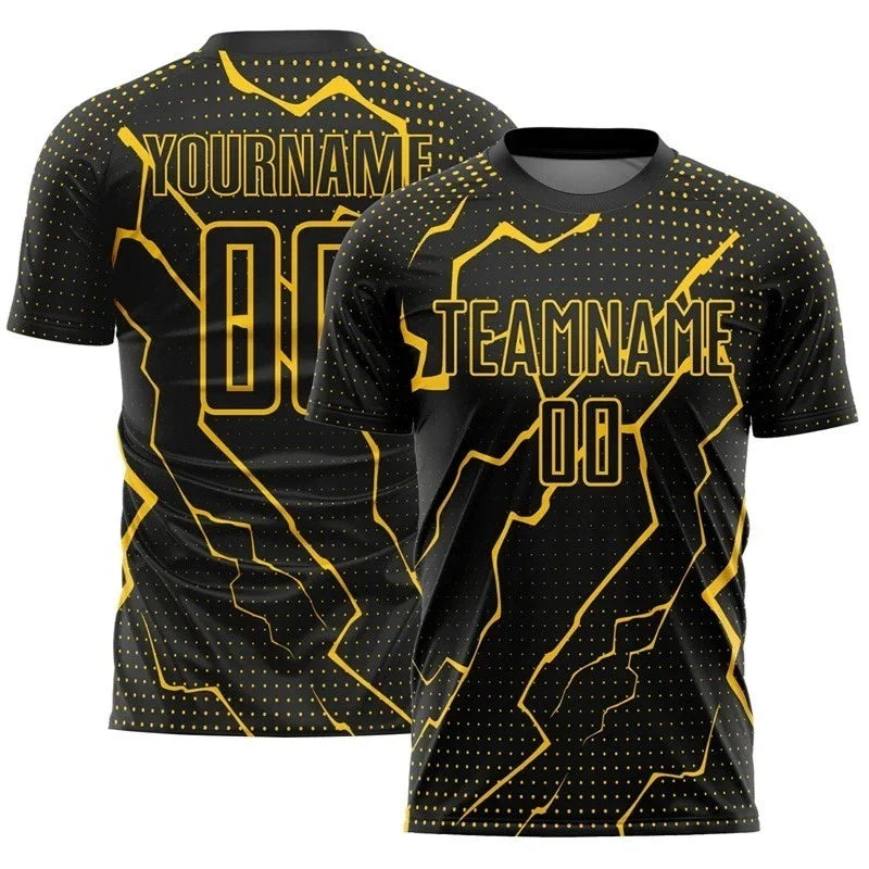 Custom Name Soccer Jersey Retro 3D Print Football Shirt Men Harajuku Streetwear Unisex