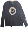 Realtree Mens 2XL Ford Spellout Graphic Long Sleeve Black T Shirt Built Stronger Unisex