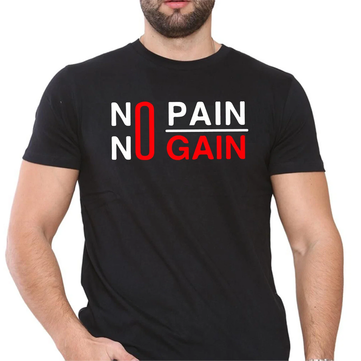 Hanger Craft NO PAIN NO GAIN Men's Gym Fitness Workout Casual Tee Top UK Unisex
