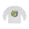 Brazil Soccer Long Sleeve Shirt Brazilian Football Fan Graphic Tee Unisex