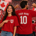 Personalised Canada Football Fan Men Women T Shirt Unisex