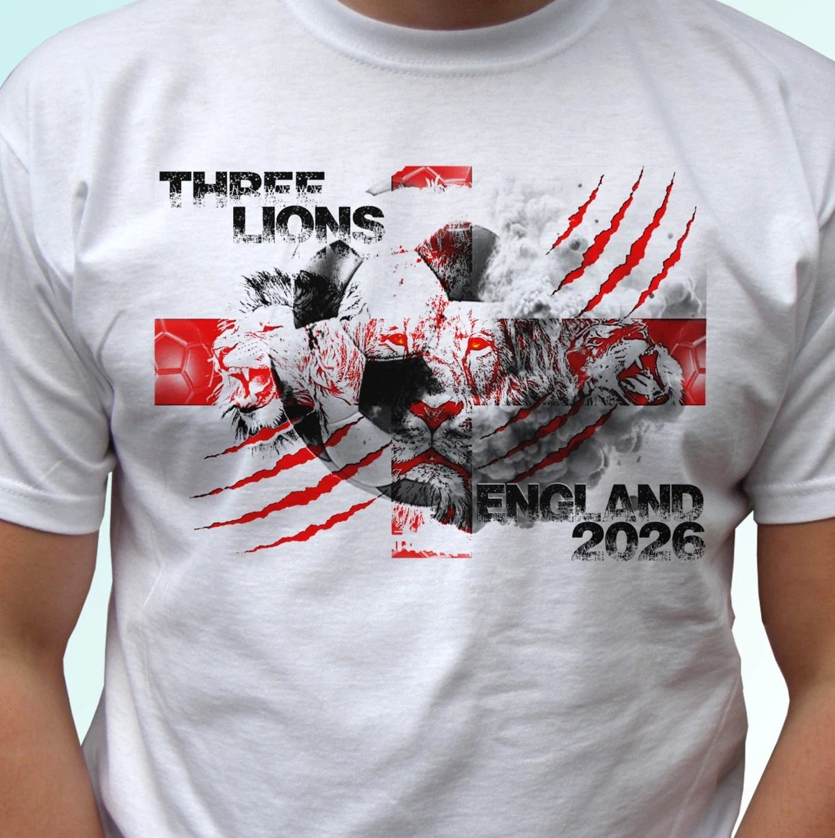 England 2026 t shirt football cup 3 lions flag tee gift Britain top all sizes Unisex