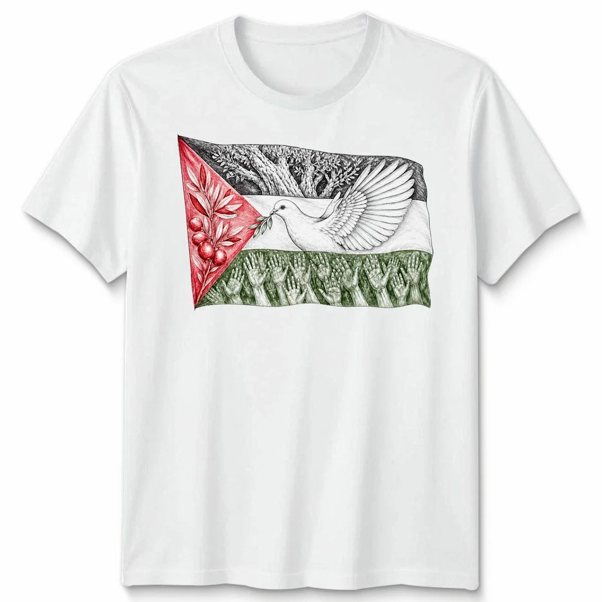 Free Palestine Unisex T Shirt Gaza Solidarity Activism Mens Womens Tee Unisex