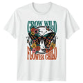 Grow Wild Flower Child Womens Botanical Birthday Gift For Her Unisex