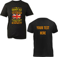 Personalised Your Text On Back Grumpy Old British Armed Forces Veteran Unisex