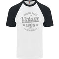 Vintage Year 58th Birthday 1968 Mens S/S Baseball Unisex