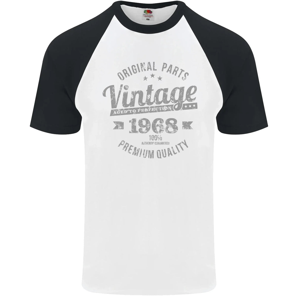 Vintage Year 58th Birthday 1968 Mens S/S Baseball Unisex