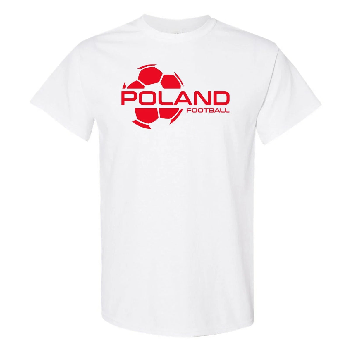 Poland Football Strike - Soccer Sports Short Sleeve - White Unisex