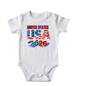 Personalized America World Cup 2026 Baby Bodysuit Soccer Country Flag Fan Outfit Unisex