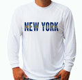 New York State Flag Fishing Boat Long Sleeve UPF 30 Sun UV Protection Unisex