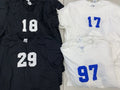 Gildan Soft Style Adult XS S M L XL Number Jersey s White Black Team Set Unisex