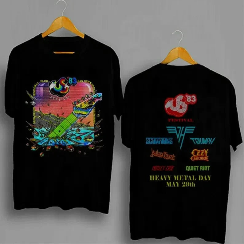 US Festival 1983 : Glen Helen Park, California - Unisex Cotton Tee Unisex