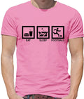 Eat Sleep Football - Mens - Player Soccer Footie Love Fan Team Unisex