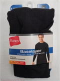 Hanes Men's Thermal Long Sleeve Waffle Knit Shirt - Black M *SEE DEAL!!!* Unisex