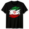 Torn Iran Flag Unisex T Shirt Iranian Day Football Graphic Tee Unisex