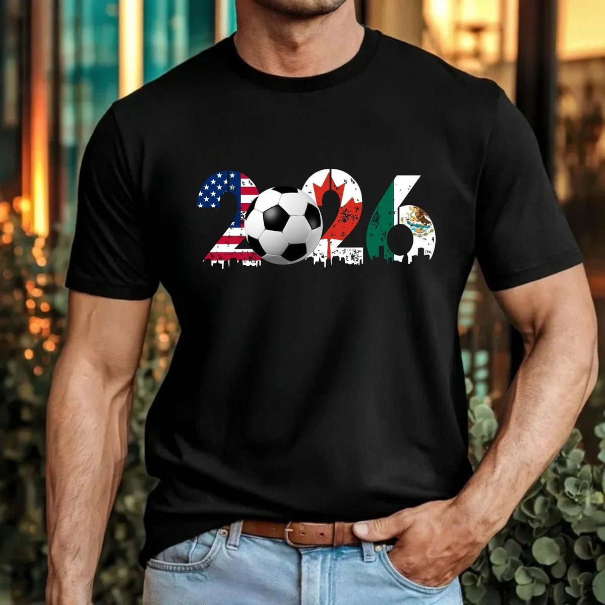 Football Fan – USA Canada Mexico Inspired Unisex Soccer Tee Top Unisex