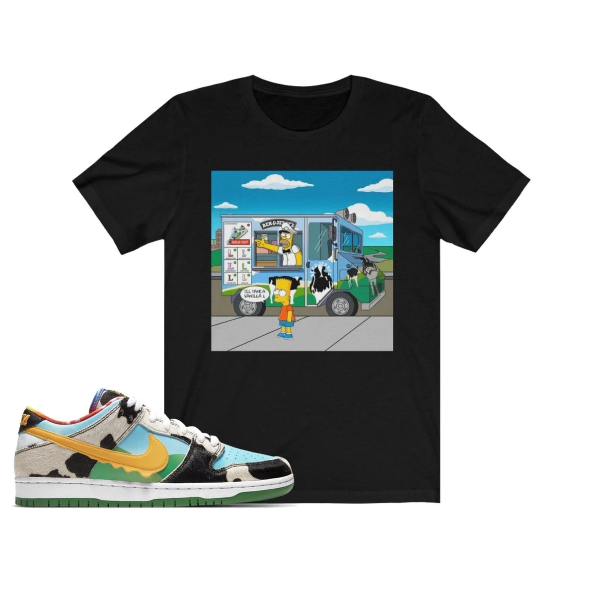 Ben and Jerry's matching shirts By Dunk Low Unisex