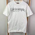 Vintage Golf Shirt Adults Small White Unisex Life Is Simple Ottawa Canada JOXX Unisex