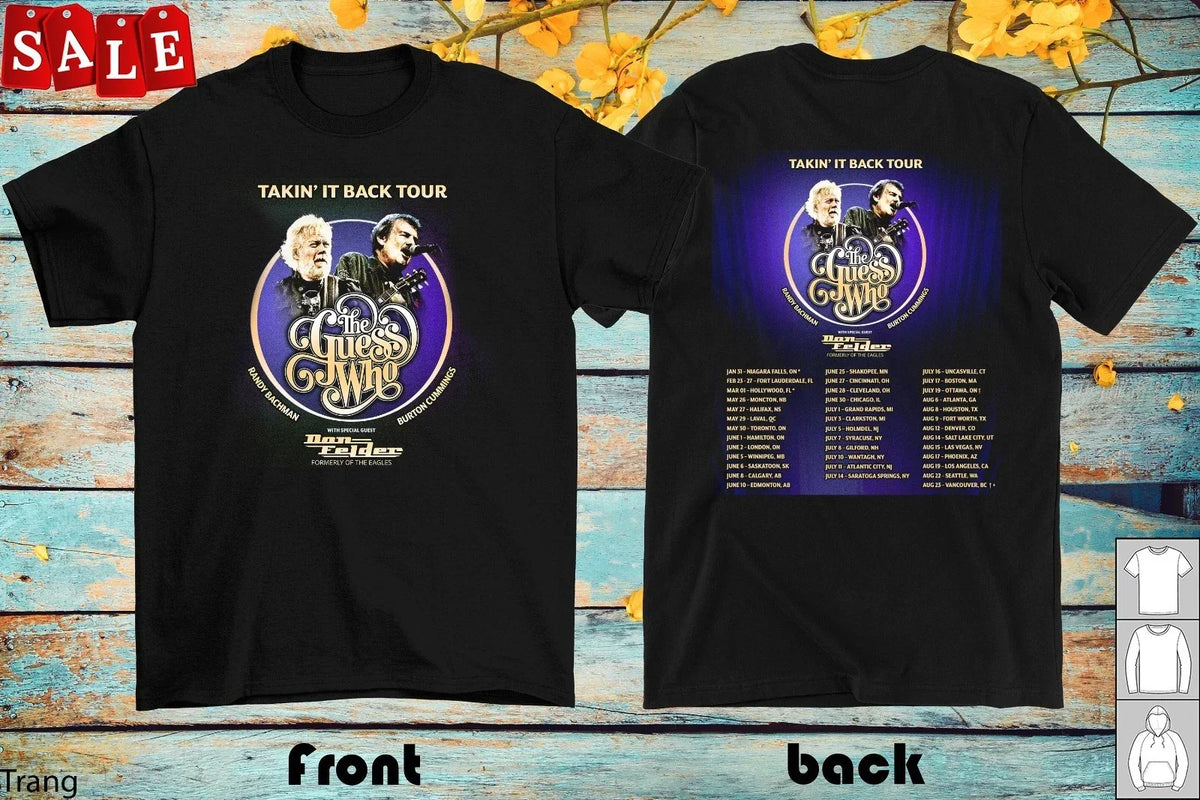 Sides 20 26 Takin Back Tour Guess S-5xl Tk1109 Tee Unisex