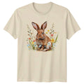 Watercolor Rabbit Wildlife Meadow Flower Womens Hare Easter Gift For Her Unisex