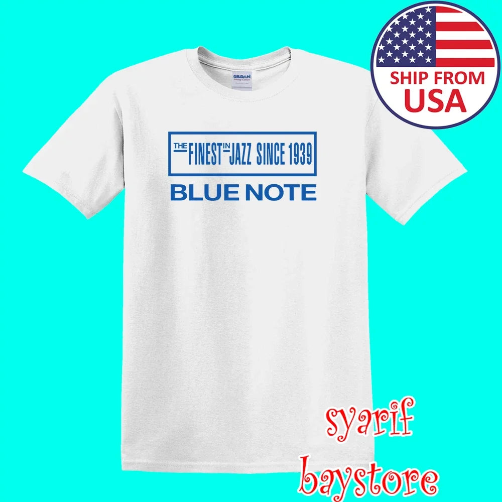 Blue Note Records Men's White Size S to 5XL Unisex