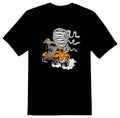 Mummy racer orange hotrod drag truck Tee shirt black or white Unisex