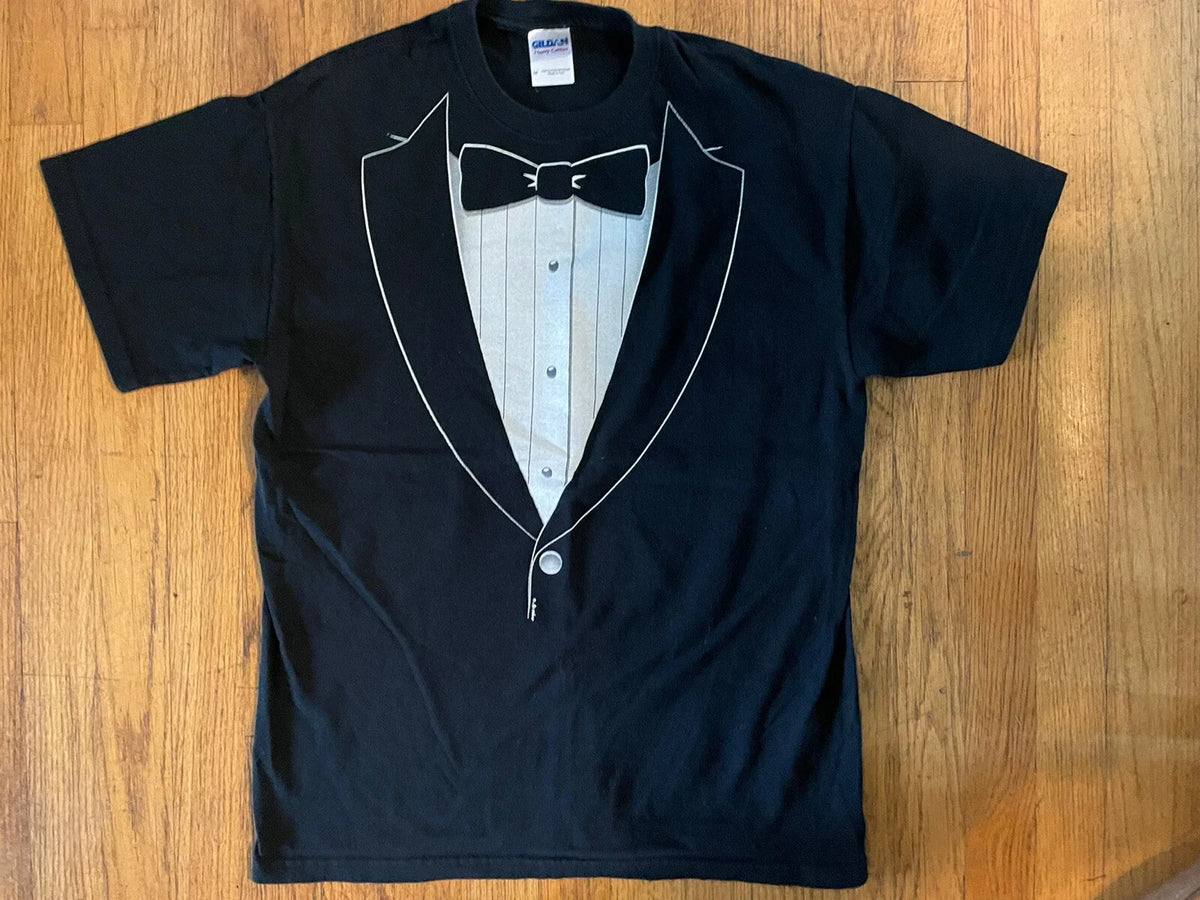 SIMPLE TUXEDO SHIRT - Unisex Cotton Size M Gildan Heavy Cotton Shirt Unisex
