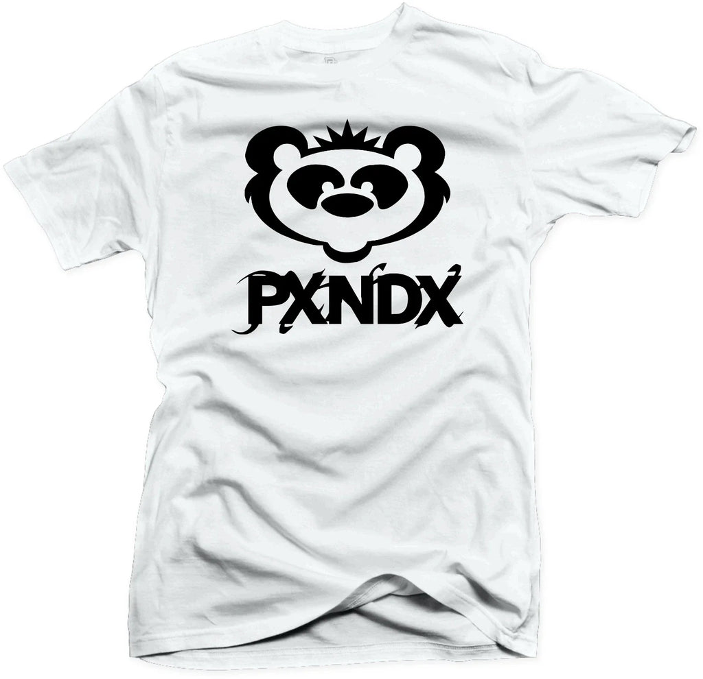 PXNDX PANDA PLAYERA BLANCA / WHITE BANDA ROCK MONTERREY MEXICO UNISEX Unisex