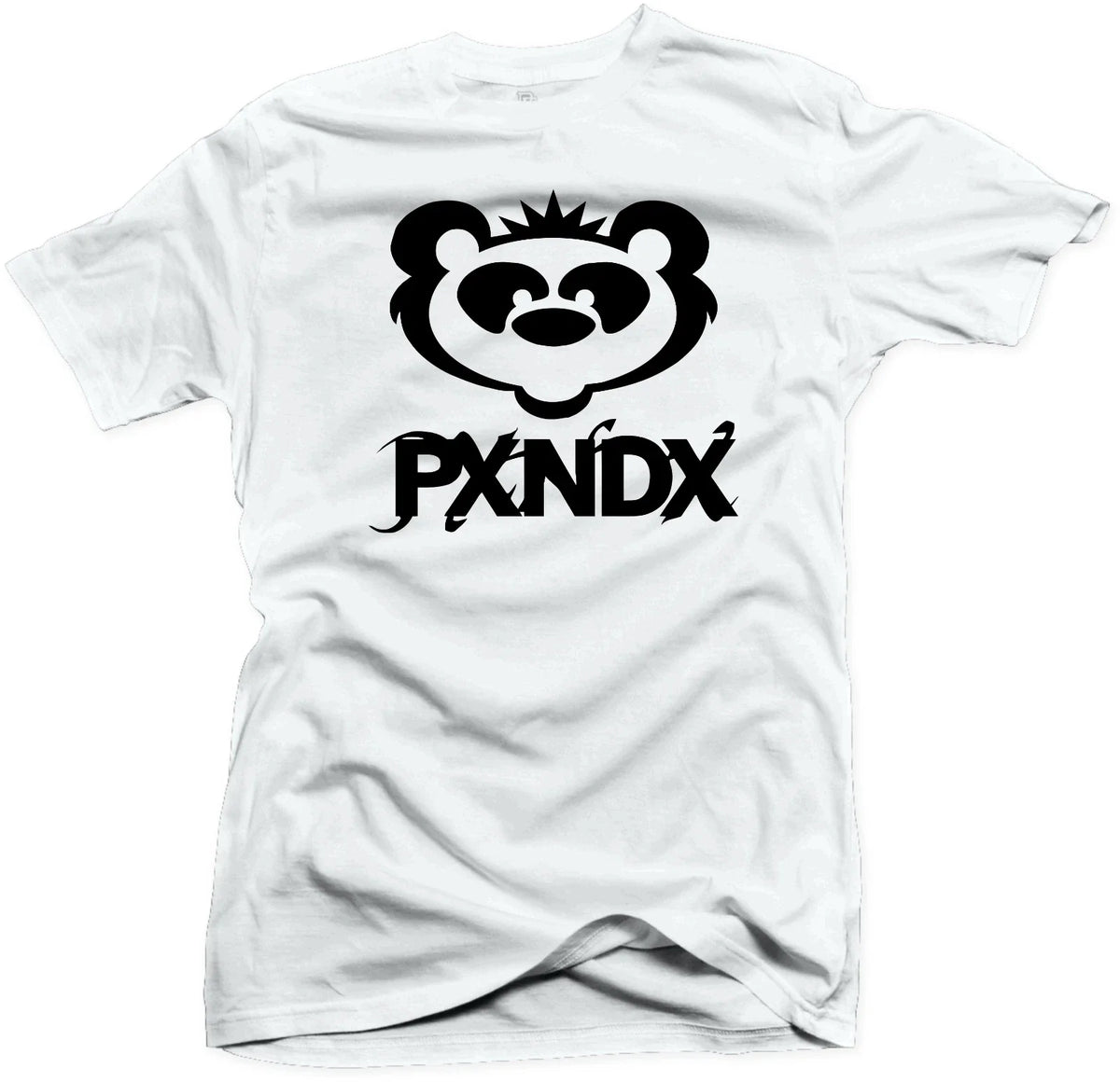 PXNDX PANDA PLAYERA BLANCA / WHITE BANDA ROCK MONTERREY MEXICO UNISEX Unisex