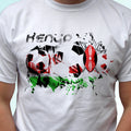 Kenya football flag white t shirt soccer africa design mens womens kids sizes Unisex