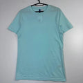 H&M Basic Light Blue Plain Tee Minimal Casual Cotton Unisex Size XS Unisex