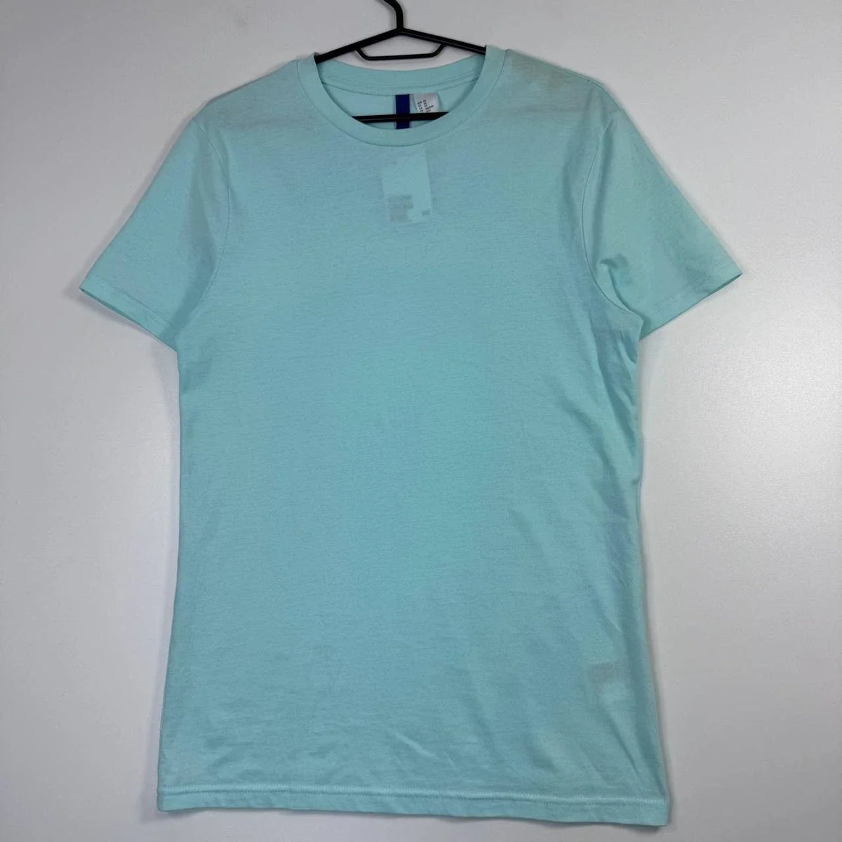 H&M Basic Light Blue Plain Tee Minimal Casual Cotton Unisex Size XS Unisex