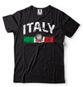 Mens Italy Distressed Flag Soccer Fan Italy Italian Pride Heritage Tee Unisex