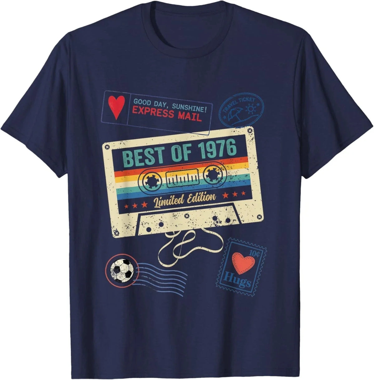 50th Birthday Celebration Vintage Soccer Fan Retro 80s Unisex