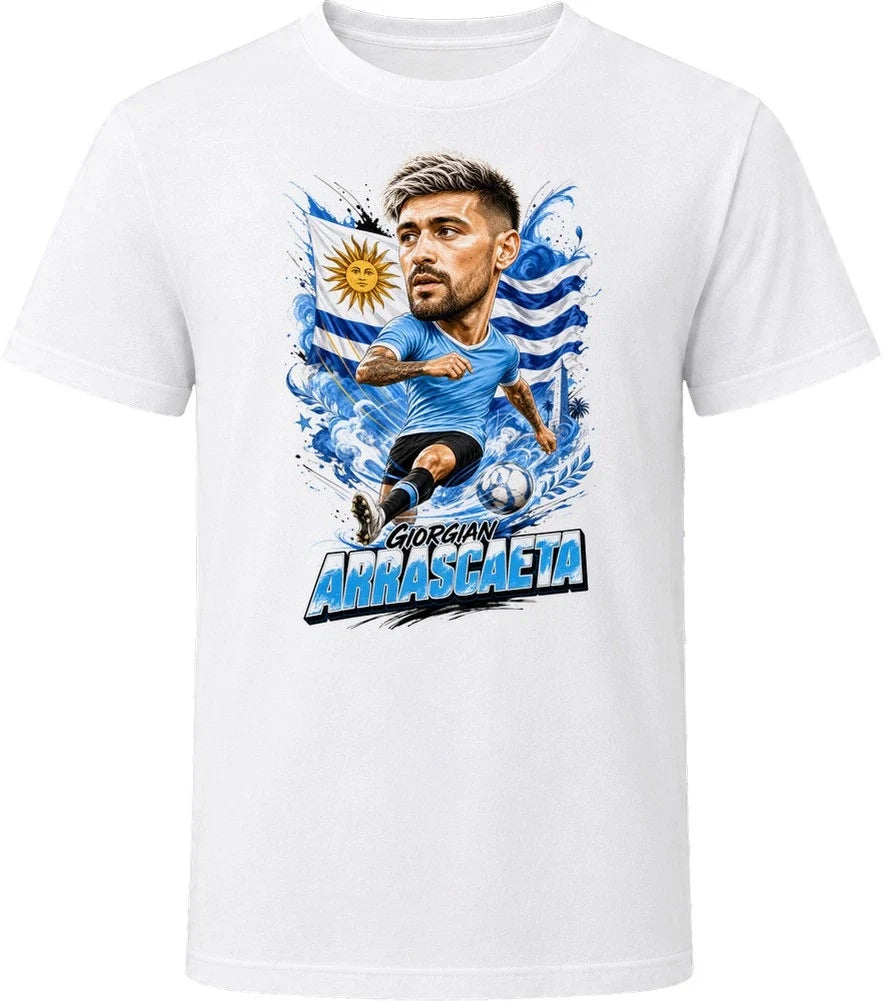 Giorgian De Arrascaeta Uruguay Soccer Caricature 2026 World Cup T Shirt Unisex