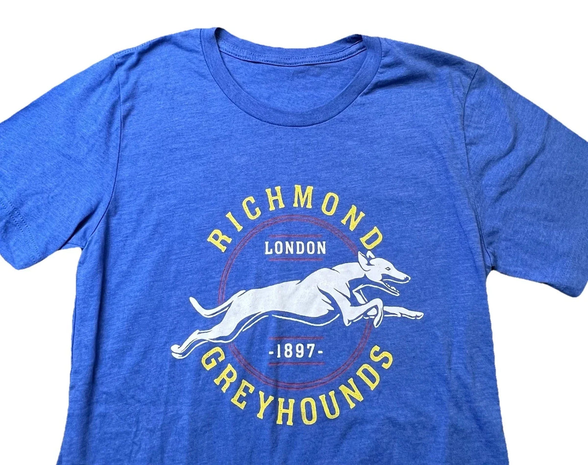 Ted Lasso A.F.C. Richmond Greyhounds Short Sleeve Shirt Mens S Blue Soccer Unisex