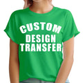 Custom Design Iron On Transfer Personalised Text Name Logo Tee #TA-195 Unisex