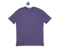 Kired by Kiton $295 NWT Crepe Cotton Short Sleeve Purple Slim L (52 IT) Unisex