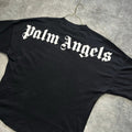 Palm Angels Big Logo Authentic Oversized Fit Men Size XS Black Unisex