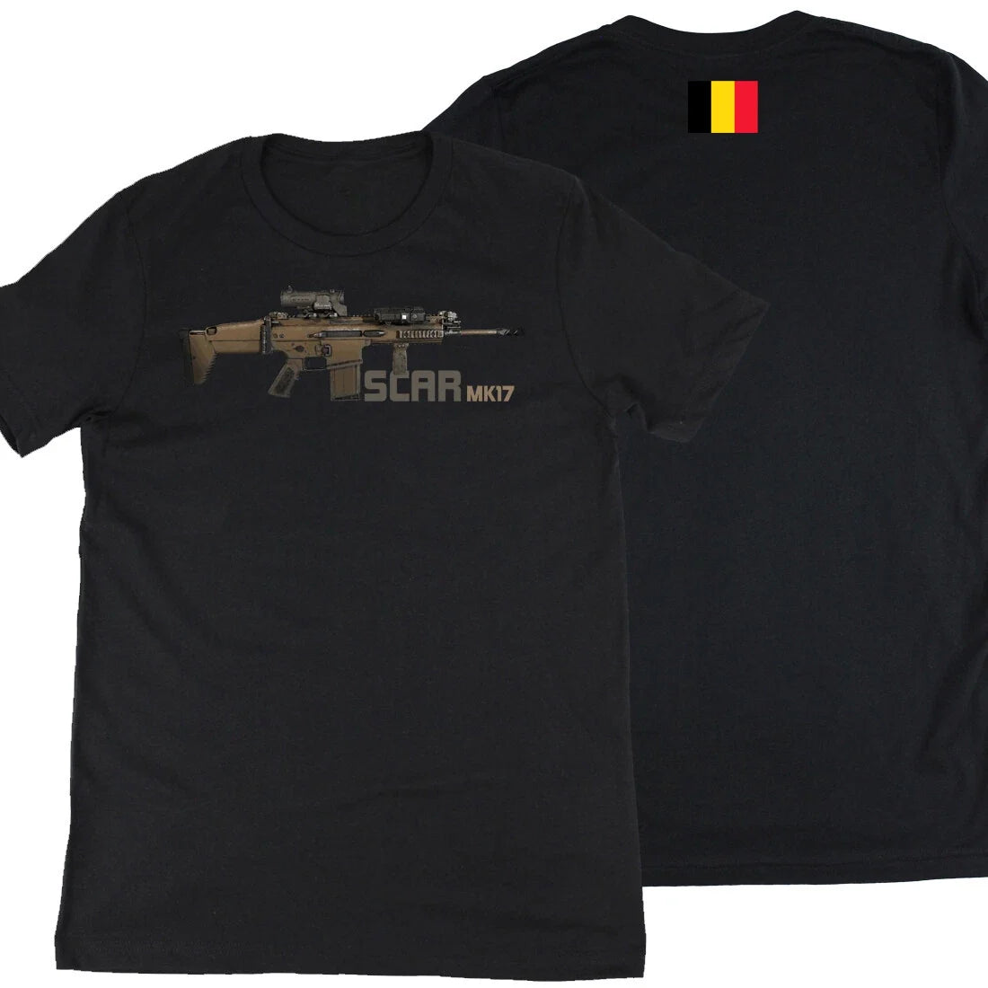 SCAR MK 17 Battle Rifle Graphic Premium Short Sleeve Tee Unisex
