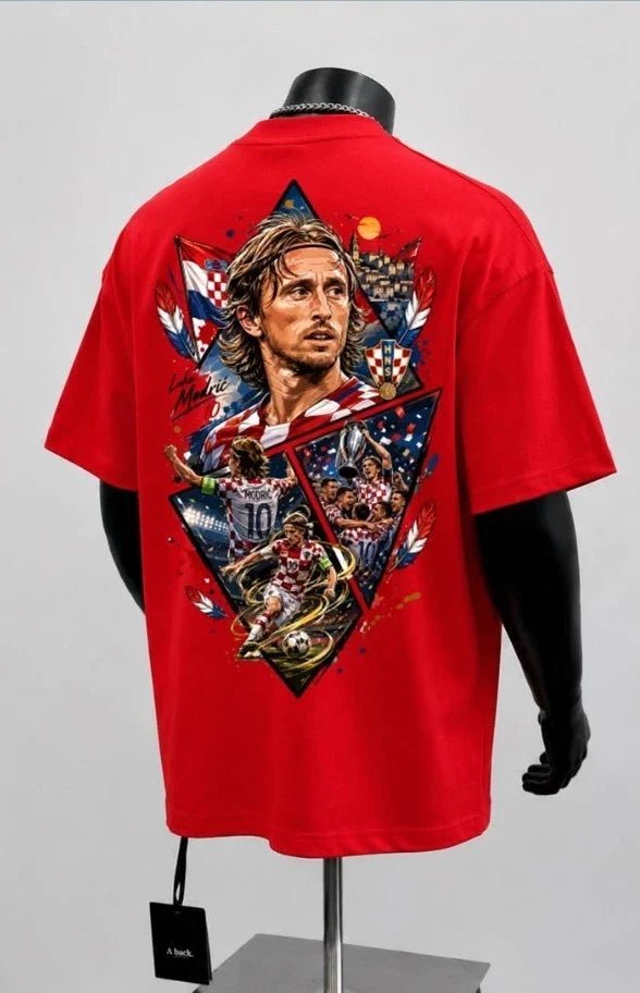 Luka Modric Croatia Soccer Graphic Football Fan Unisex Tee Unisex
