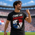 Panama Football Fan Soccer Supporter Match Day Flag Team Gift Tee Unisex