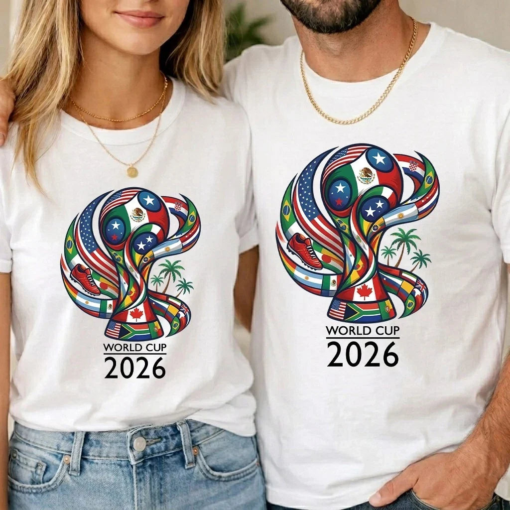 Football World Cup 2026 Trophy Unisex Kids Soccer Flag England Tee Gift Unisex